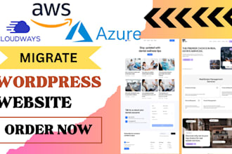 backup migrate wordpress website to cloudways aws azure