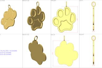 do jewelry name pendants designs for 3d printing