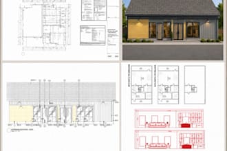 create architectural, structural, mep and permit drawings in autocad
