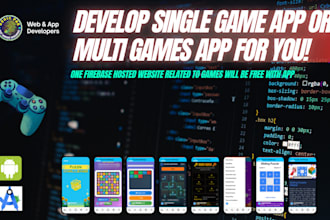 develop a high quality puzzle game app, single or multi game