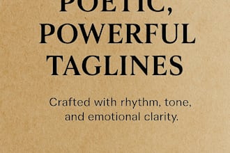 write powerful poetic taglines