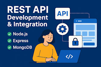 create and integrate restful apis using nodejs and express