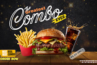 design social media posters ad and product banner