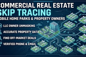 do commercial real estate skip tracing for mobile home park property owners