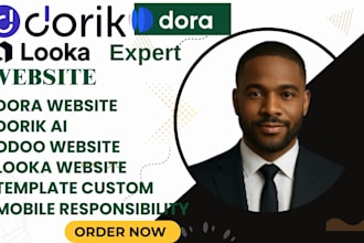 build custom templates and responsive looka, dora, dorik,odoo and framer website
