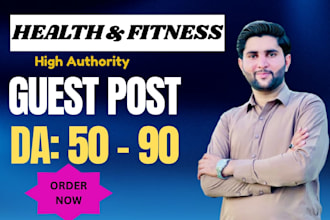 write and publish health and fitness blog with permanent dofollow backlinks
