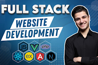 be your full stack web app developer for custom web application