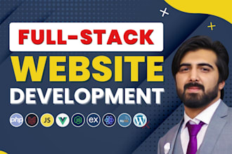 do custom full stack website development as frontend fullstack web developer