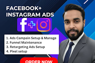 create and manage high ROI facebook and instagram ads campaign