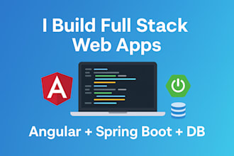 develop application, restful apis and crud using spring boot, angular, thymeleaf