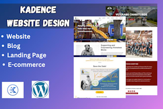 design and redesign wordpress website with kadence blocks
