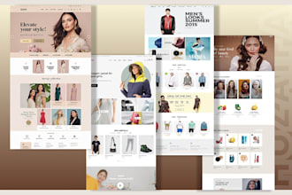 create and design a professional shopify web store with custom features