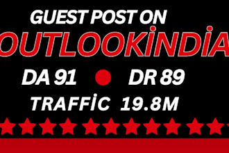 do guest post on outlook india, apn news and livemint da 90