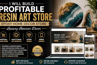 build profitable resin art store epoxy home decor store luxury interior decor