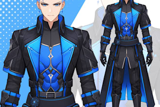 design and rig pro live2d vtuber model for vtuber studio