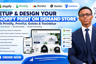 setup shopify print on demand printify printful print on demand shopify store