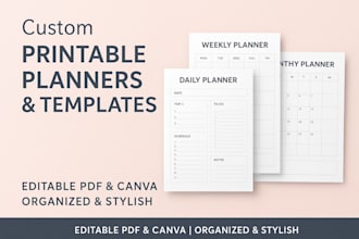 design gratitude journal printable planners templates, digital planner pdf