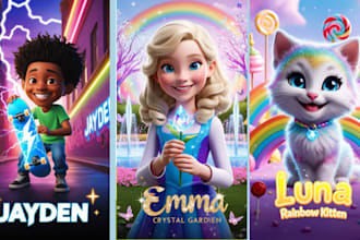 illustrate children story book illustration, animal illustration kids story book