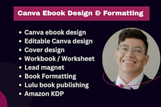 design canva ebook cover workbook lulu book formatting layout amazon kdp publish