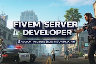 create and setup a complete fivem server for you in any framework