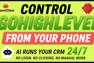 connect openclaw to gohighlevel, open claw setup whatsapp