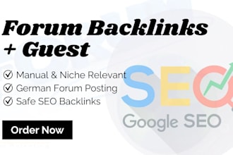 manual forum backlinks, german forum posting, guest posting german manual forum