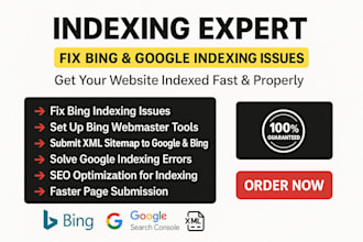 fix bing indexing issues, google indexing issues setup bing webmaster tools