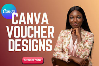 design custom canva vouchers coupons and gift card templates