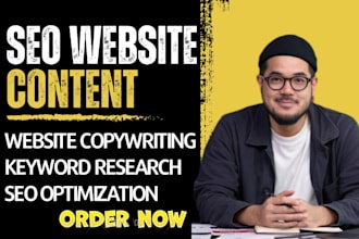write optimized SEO website content and copywriting for your business, web copy