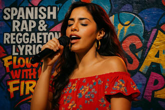 write original spanish rap or reggaeton lyrics flow naturally with your beat