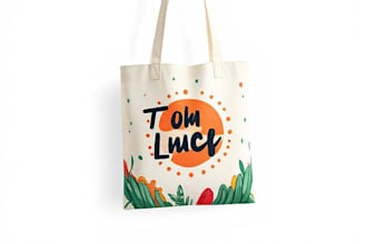 do creative tote bag and coffee mug design