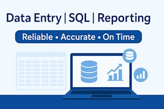 manage your data with sql, reporting, and data entry services