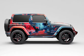 make a car wrap vehicle wrap truck wrap boat wrap racing car