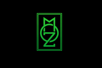 design moz cannabis meets art logo