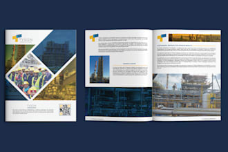 design brochure, profile, magazine or annual report