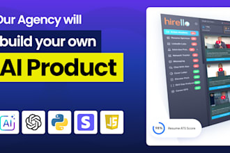 create ai website, ai chatbot, ai saas apps and custom ai software