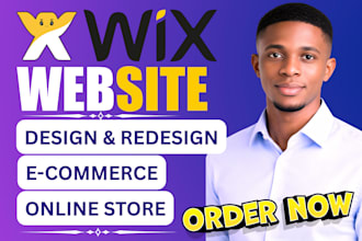 build a professional wix ecommerce store, wix online shop, or website redesign