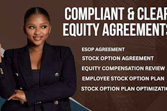 review and optimize your stock option agreement and esop plan