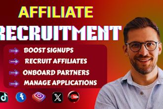 provide affiliate recruitment and outreach strategy for your program