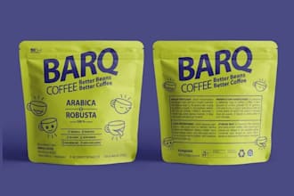 design modern packaging pouch wrapper design