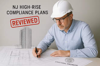 review code issues and stamp nj high rise compliance plans