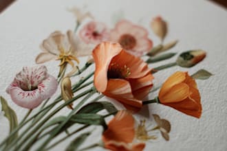 do botanical illustration art for you