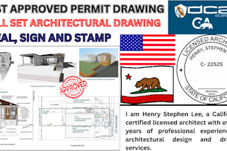 sign stamp seal review USA architectural plan licensed as a licensed architect
