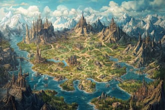 draw your book or fantasy map in photoshop