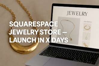 design a conversion focused squarespace jewelry ecommerce