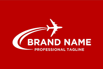 design a professional and modern aviation logo for your business