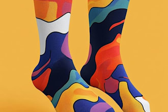 design a sublimation socks design for your brand