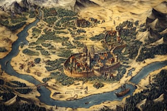 design a fantasy dnd map
