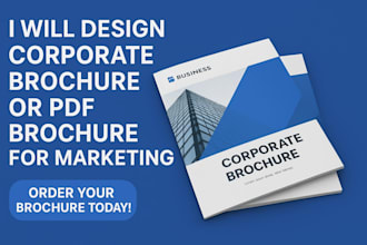 design corporate brochure or PDF brochure for marketing