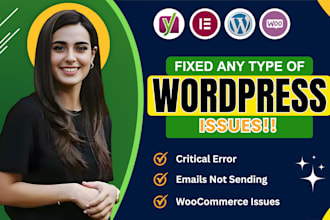 fixed wordpress issues, fix wordpress bug, fix wordpress errors, woocommerce fix